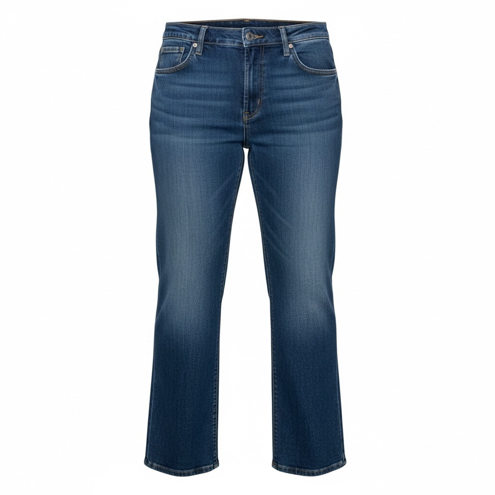 Duck Head Women's Classic Straight Leg Jeans, Medium Wash Denim, Size 18W